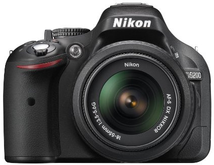 Nikon D5200 - Fotocamera SLR digitale, 24,1 Megapixel, Display TFT da 3 pollici, Full HD, HDMI