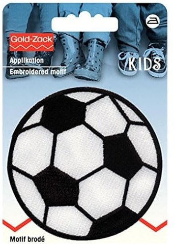 Prym 925274 Applikation Fußball groß, Weiß