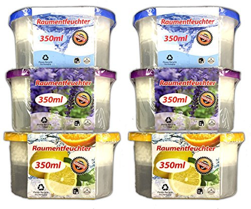 6 x deshumidificador con aire ambientador deshumidificador Casa Sótano Auto granulado