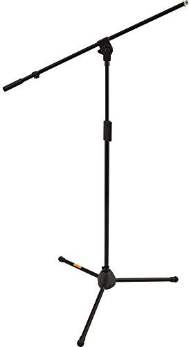 QUIK LOK - A/302 BK ASTA MICROFONICA SERIE 300, Asta Microfonica a Giraffa A302 BK, Acciaio Tubolare, Snodo in ABS, Colore Nero