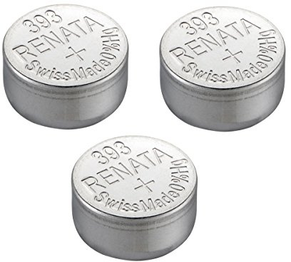 Renata Watch Battery Swiss Made Renata 393 or SR754SW Or AG5 1.5V (3 x 393 Or SR 754 SW)