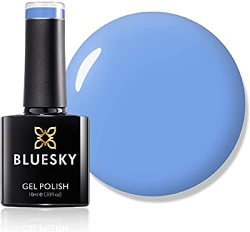 Bluesky Gel Nail Polish, Blue Iris A101, Blue, Light, Sky, Long Lasting, Chip Resistant, 10 ml (Requires Drying Under UV LED Lamp)
