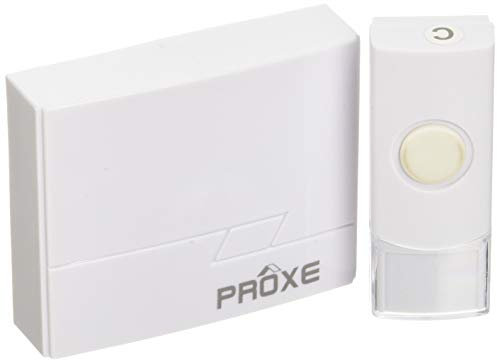 PROXE CAMPANELLO SENZA FILI A BATTERIA - 16 SUONERIE DISPONIBILI - PLUG AND PLAY, bianco