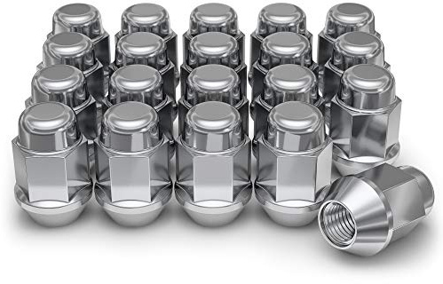 White Knight M14x1.50 Aftermarket Bulge Acorn Lug Nuts for Small Seat Diameter (0.90”), Easy to Install, Durable Carbon Steel with Stylish Triple Layer Chrome Finish - 1709S-20AM (20 Pack)