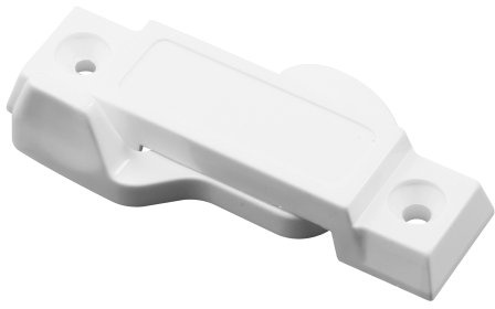 Prime-Line F 2666 Sash Lock, 3/8 In. Latch Projection, Fits Vinyl and Aluminum Sliding Windows, Vinyl Composite Material, White, Smooth Finish, (Single Pack)