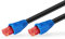 goobay 94392 Outdoor Patchkabel CAT 6 Kabel / 2fach PE Mantel Wasserdicht / RJ45 Stecker Ethernet Kabel / Außenbereich Netzwerkkabel 20m / Schwarz / LAN Kabel 20m