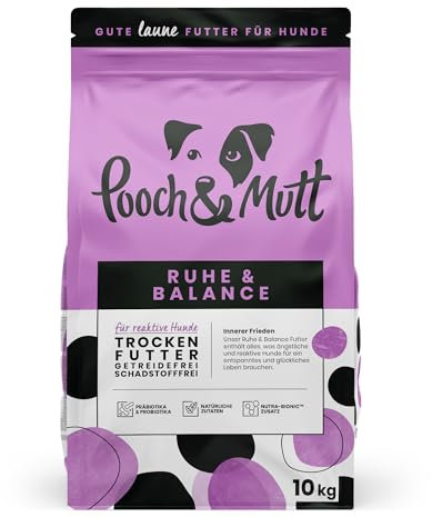 Pooch & Mutt - Ruhe & Balance, Getreidefreies Alleintrockenfutter für Hunde, Truthahn und Süßkartoffel, 10 kg