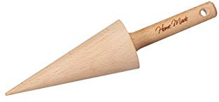 KitchenCraft Home Made Wooden Brandy Snap/Waffle Cone Roller, 19 cm (7.5) - Beech Wood