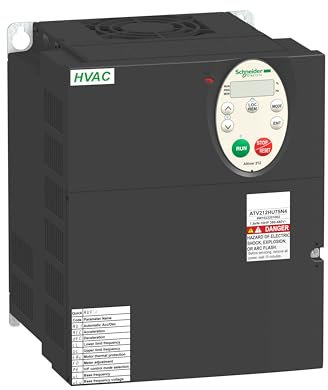 Schneider Electric ATV212HD11N4 ATV212 Variateur de Vitesse avec Dissipateur Thermique, 3 Phases, 15 hp, 232 mm Hauteur x 180 mm Largeur x 170 mm Profondeur, 11 kW Moteur, 480V