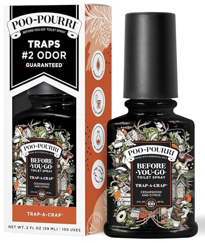 Poo-Pourri Before-You- go Toilet Spray, 2 Oz, Trap-A-Crap, 2 Fl Oz