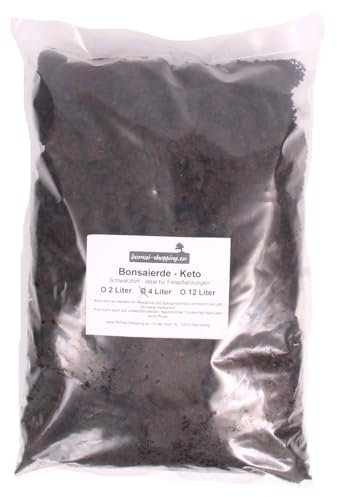 Bonsai-Erde Keto, japanischer Schwarztorf f. Felspflanzungen 4 L, ca. 2,9 kg (Nicht original verpackt)
