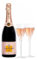 Veuve Clicquot Rose Champagner Brut 750ml Mit 2 x Veuve Clicquot Champagner Flöten - Ein Charmantes Geschenk Zum Geburtstag, Als Danke Schön, Jubiläum