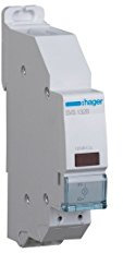 HAGER svs132b avec détecteur de 12 ampoules LED de 48 V AC/DC LED rouge Quickconnect Éclairage meldegerät 1 pièce