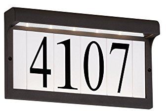 Seagull 96091S-12 Traditional LED Address Light from LED Address Light Collection in Black Finish