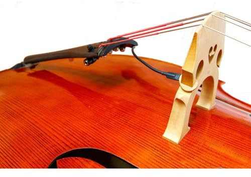 KNA DB-1 Portable Bridge-Mounted Piezo Pickup for Double Bass, Upright, Classical, Rockabilly, Natural Acoustic Sound, Easy Installation, 1/4 Output Jack, No Instrument Modifications