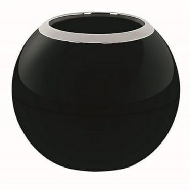 Spirella Zahnputzbecher Zahnbürstenhalter Bowl 8,5x10,5 cm Schwarz
