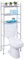 Honey-Can-Do Over-the- Toilet Storage Shelf, 3 Tiers, Steel, Chrome, 45 lbs