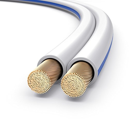 PureLink Lautsprecherkabel OFC 2 x 1,50mm² (0,10mm), 10,0m, weiß