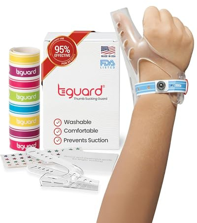 TGuard AeroThumb Wearable Dental Device for Persistent Thumb Sucking, Large