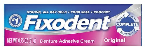 Fixodent Denture Adhesive Cream Original 0.75 oz (Pack of 11)