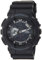 Casio Gents 51.00mm Quartz Watch with Black Analogue - Digital dial and Black Plastic/Resin Strap Strap GA-110-1BER