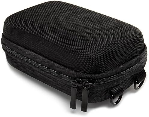 Baxxtar Pure Black L Funda rígida para cámaras compactas, Negra (Correa - trabilla) CoolPix W100 - CyberShot DSC HX90 HX95 HX99 - Lumix TZ70 - PowerShot SX720 - Olympus/OM TG-7 TG-6
