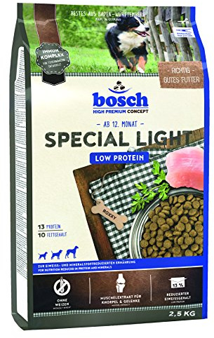 bosch HPC Special Light | Alimento seco para una dieta baja en proteínas y minerales | 1 x 2,5 kg