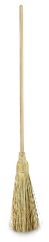 Mendi Escoba de Palma de Mijo Redonda 147 cm Artesana Fabricada en Navarra
