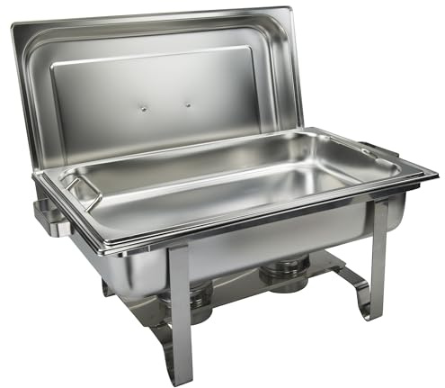 Get-A-Grip Chafer with Food Pan Handles 8Qt Stainless Steel