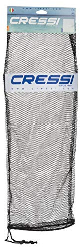 CRESSI Net Bag for Snorkeling, Scuba Freediving Sets - Mask, Snorkel, Fins Equipment Mesh Bag, Black, 29.5 x 10.6 in, 75 x 27.5 cm (BZ175003) [Duplicate]