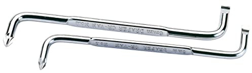 Draper 13948 - Set di 2 cacciaviti angolati, a fessura e a croce Pozidriv