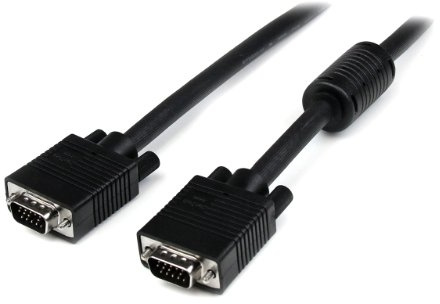 StarTech 15-Feet Coax High Resolution VGA Monitor Cable - HD15 M/M (MXT105MMHQ)