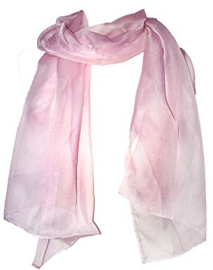 Plain Baby Pink Chiffon Style Scarf Thin Pretty Scarf Great for Any Outfit Lovely Gift
