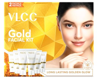 VLCC Natural Sciences Gold Facial Kit For Luminous & Radiant Complexion (Ayurvedic)