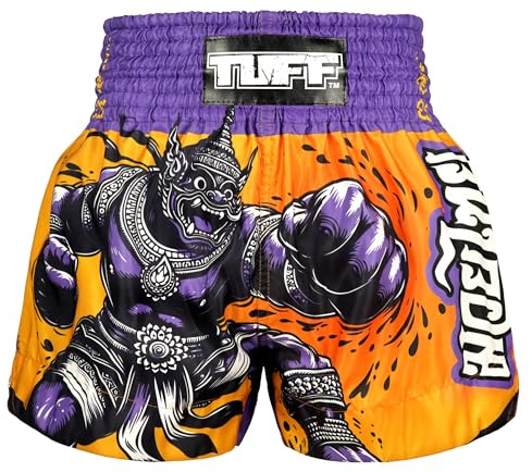 Tuff Sport Muay Thai shorts boxningsshorts traditionell stil träningsset MMA-byxor, Tuf-ms688-org, M