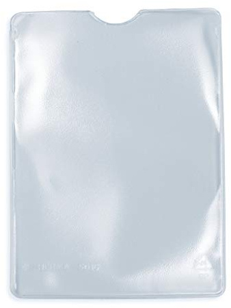 HERMA 5016 Fundas transparentes para tarjetas de identificación, 25 unidades, soporte para tarjetas de identificación para proteger documentos en formato DIN A7, fundas protectoras de plástico
