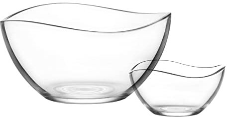 Schalenset 7tlg. Vira Schüsselset, Glasschüsseln, Dessertschalen, Glasschalenset