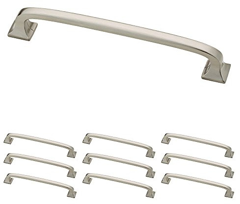 Franklin Brass P29614K-SN-B 5-1/16 (128mm) Square Feet Pull, Satin Nickel
