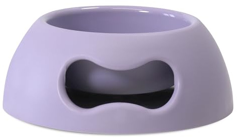 United Pets Pappy Small Dog and Cat Bowl, EcoFriendly, Italian Design, Made in Italy, Purple, Bowl for Small Dogs and Cats, Capacity 350ml (12 oz)