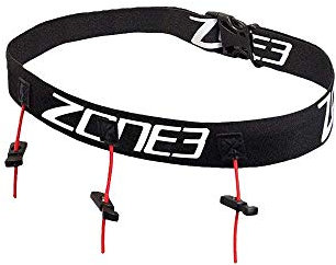 ZONE3 Cinturón Portadorsal Ceinture Mixte, Noir/Rouge, tamaño único