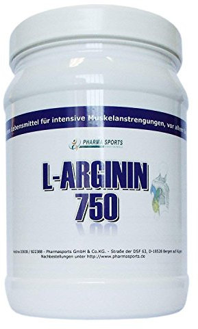 L-Arginin 750 Pulver - PREMIUM Qualität - gewonnen durch pflanzliche Fermentation 750g in Dose