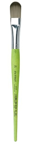 Da Vinci 375 Series Filbert Shape Brush, Green, 21 x 1.61 x 30 cm
