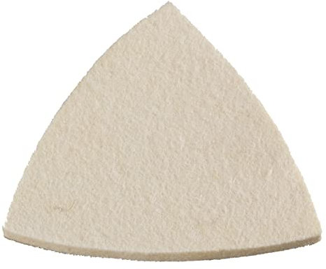 kwb Quick-Stick Polierscheibe – für Delta-Schleifer, 93 mm, selbsthaftend, Velours-Rückseite, aus Filz mit Klett