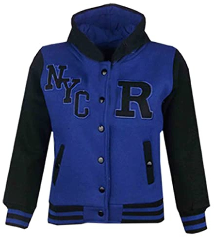 A2Z 4 Kids Baseball Con cappuccio R Moda NYC/FOX Giacca Varsity - IS-259
