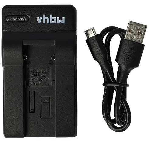 vhbw USB Ladegerät kompatibel mit JVC BN-V101 Kamera Camcorder/Akku - Ladeschale, Ladeanzeige, 4,2 V