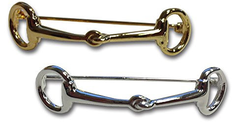 Plastronnadel von Equetech, Gold oder Silber, SNF, gold, Einheitsgröße