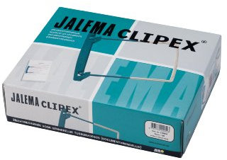 Jalema Clipex 5720049 | Archivbinder Für Bündelung Von Dokumenten | PVC- und Weichmacherfrei Clipheftung Für Die Langzeitarchivierung | Fassungsvermögen 50 mm | 100er Packung | Petrol Grün