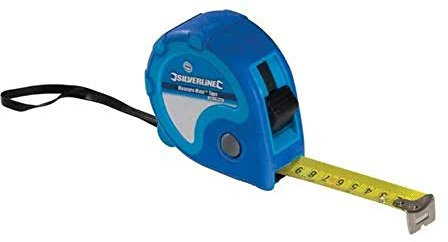 Silverline Tools 868770 - Flexómetro Measure Mate (5 m x 19 mm) Azul