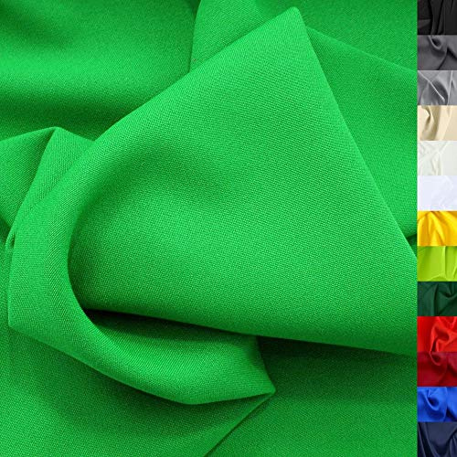 Modestoff / Dekostoff ALLROUND knitterarm universal Stoff - Meterware am Stück (Smaragd-Grün)