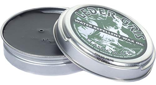 Leder Gris Original Wax Oil BLACK 40g Tin Waterproofing Boot Treatment Polish from Army Sales